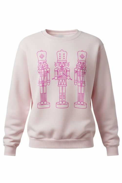Nutcracker Outline Cozy Sweatshirt