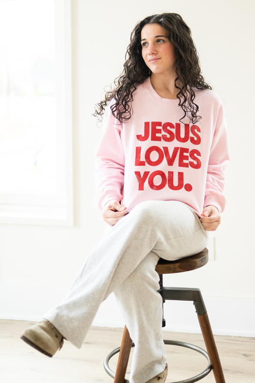 Jesus Loves You Vintage Sweatshirt