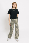 KanCan Girls Camo Wide Leg Jean