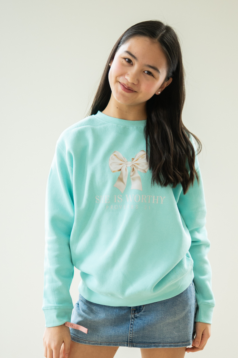 Girls She Is Worthy Sweatshirt