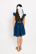 The Bianca Dress in Navy Eyelet by Miss Behave