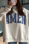 WWJD/AMEN Reversible Mockneck Sweatshirt