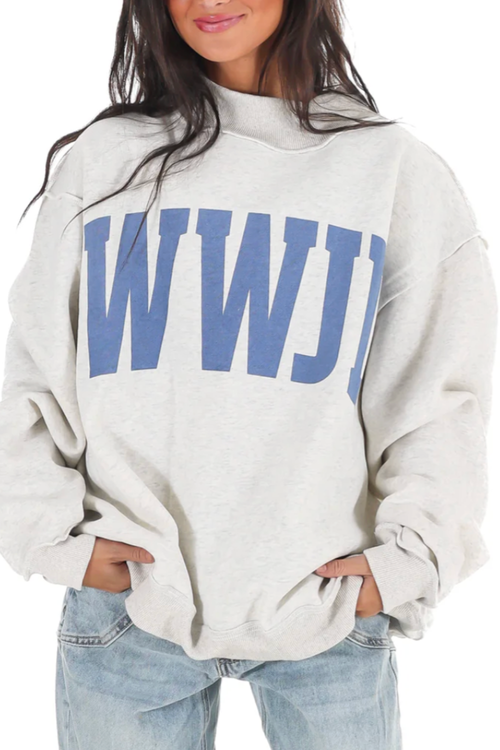WWJD/AMEN Reversible Mockneck Sweatshirt (Copy)