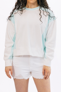 Maui Mint Colorblock Crewneck by Ocean Drive