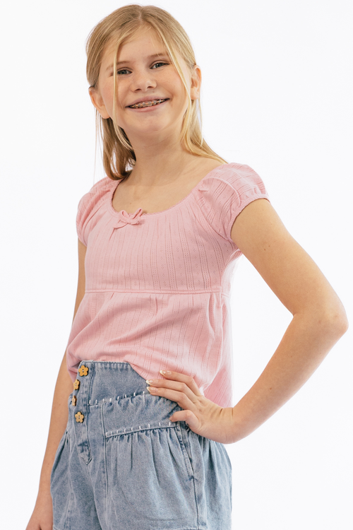 Carinaria Babydoll Top by Paper Flower