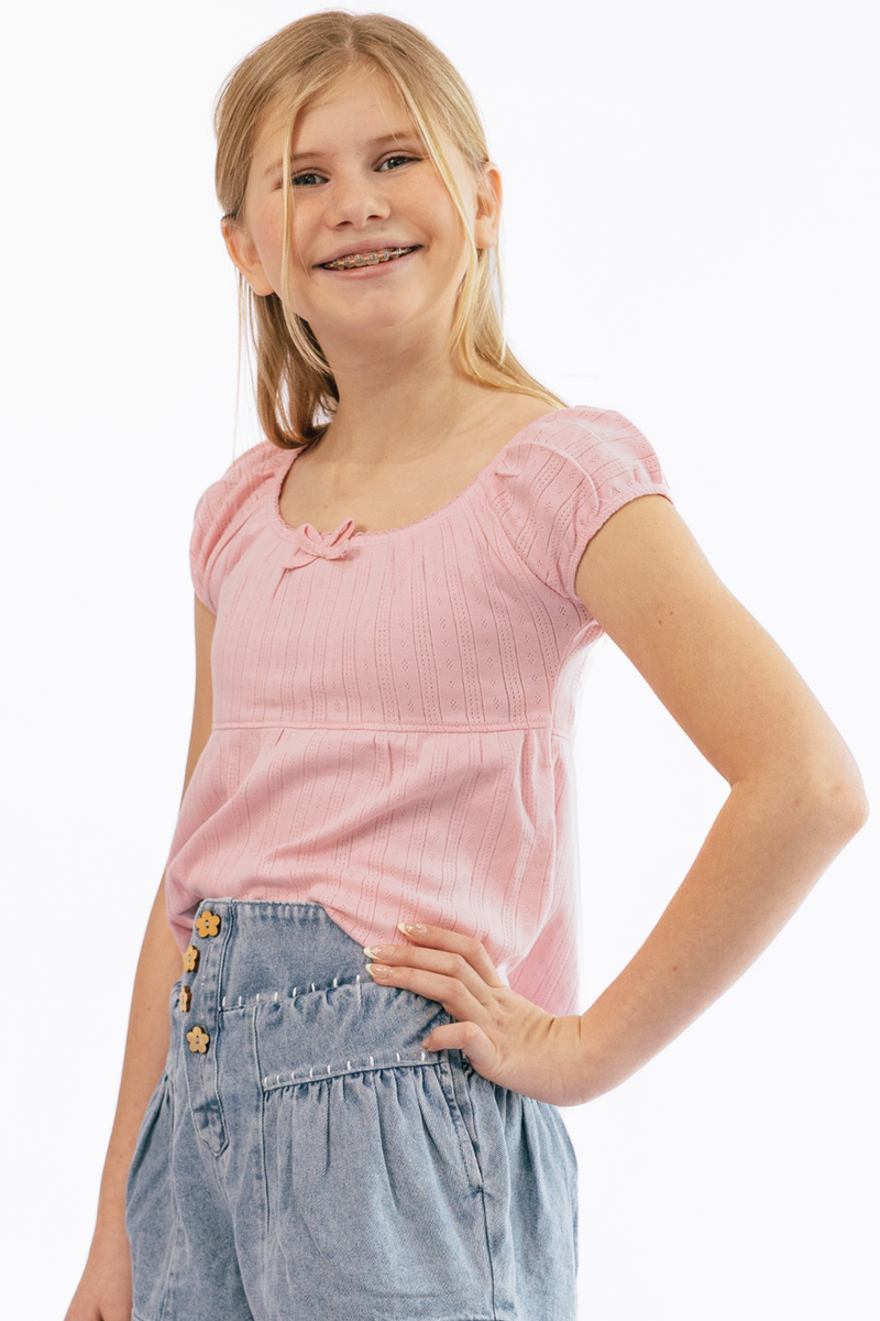 Carinaria Babydoll Top by Paper Flower