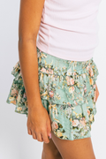 Juniors Bianca Skirt in Sage Baroque Floral by Katie J