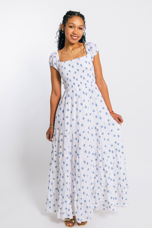 Katie J Juniors Indie Dress in Boho Eyelet