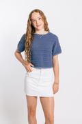 Tractr Girls Lisa Fray Hem Skirt in White