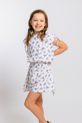Helen Dress in Violet Roses by PLEAT