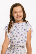Helen Dress in Violet Roses by PLEAT