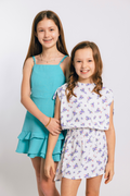 Helen Dress in Violet Roses by PLEAT