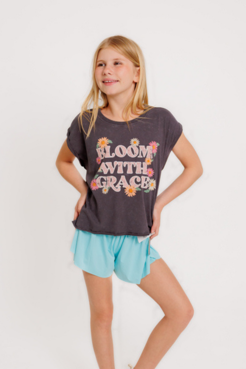 Bloom With Grace Graphic Tee By Sweet Soul