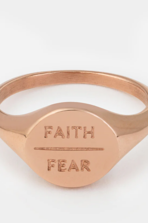 Faith Over Fear Ring by Elevated Faith