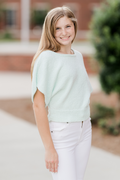 Olivia Open Back Short Sleeve Sweater