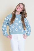 Daisy Round Neck Sweatshirt