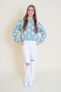 Daisy Round Neck Sweatshirt