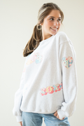 Cozy Heart Patchwork Sweatshirt