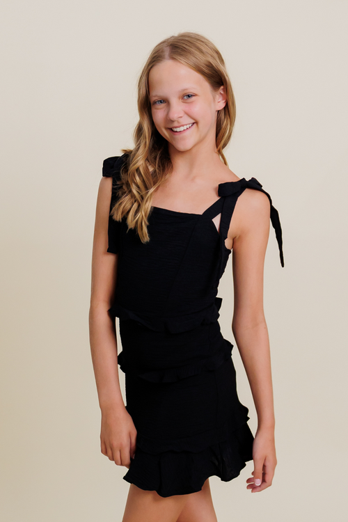 The Meghan Dress in Black by Miss Behave
