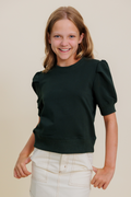 Riley Short Sleeve Puff Sweatshirt by PLEAT