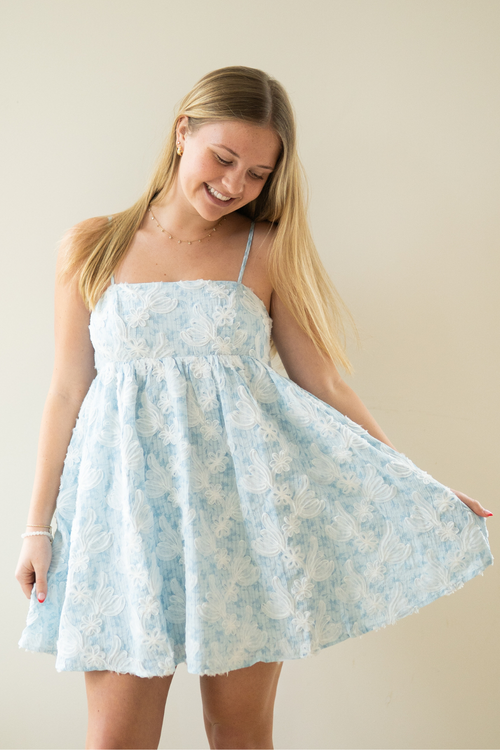 Eva Textured Floral Dress