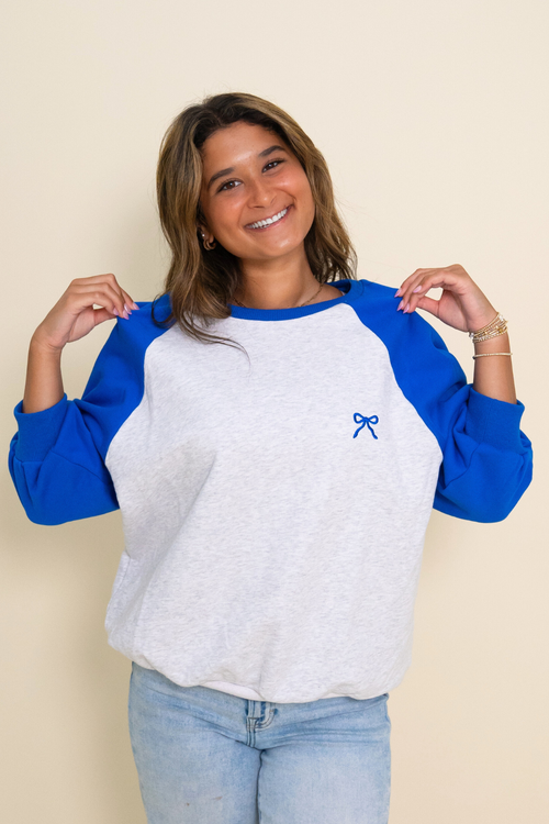 Sweet Varsity Oversized Top
