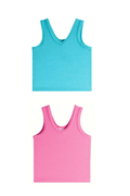 Girls Soft Waffle Tank Top by Suzette