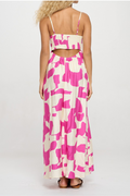 Fuchsia Wave Maxi Dress By Meet Me in Santorini