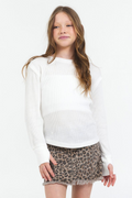 Thermal Long Sleeve Crewneck Top by Vintage Havana