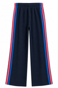 Galaxy Blue Wide Leg Pant with Stripes by Vintage Havana