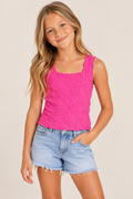 Floral Textured Tank by Suzette