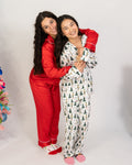 Holiday Traditions Silky Satin PJ Set by Jane Marie