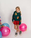 Sequin Christmas Ornament Sweatshirt