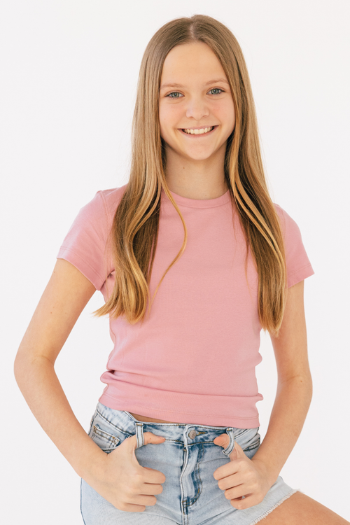 Nora Fitted Baby Tee