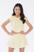 Selena Rib Exposed Cap Sleeve Tee by TENLY