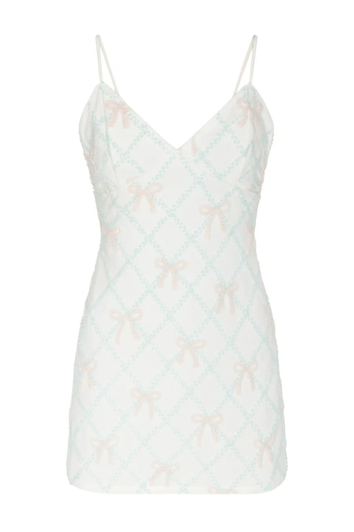 Juniors Etta Bow Sequin Dress by Katie J NYC