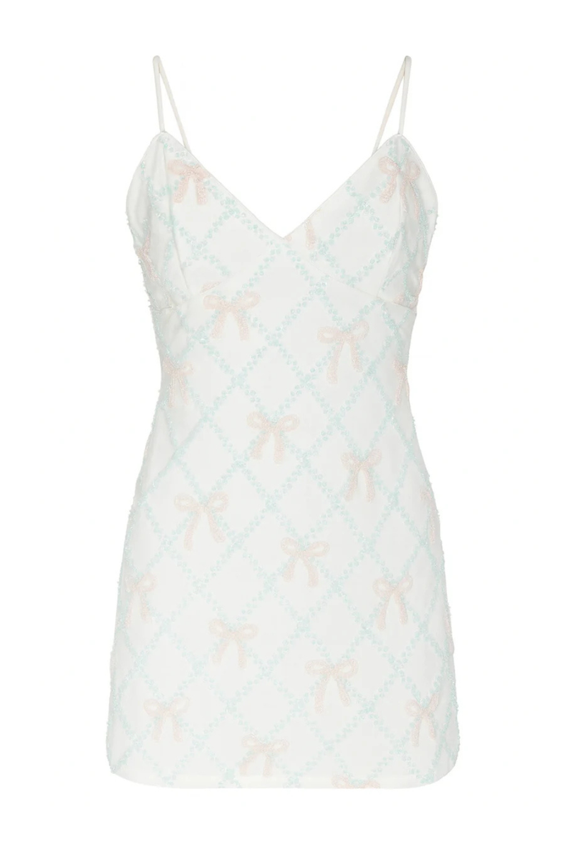 Juniors Etta Bow Sequin Dress by Katie J NYC