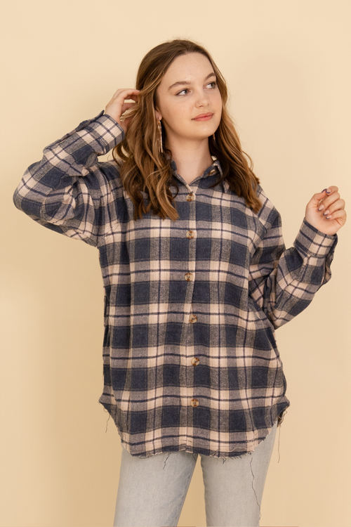 Carly Oversized Shacket Top