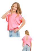 Amy Open Back Reverse Stitched Top