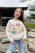 Merry and Bright Chenille Graphic Sweater