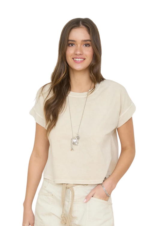 Nicole Short Sleeve Boxy Top