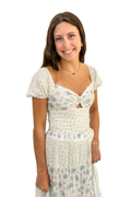 Katie J NYC Juniors Roya Top in Blue Floral