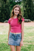 Rib Athletic Raglan Tee by Tenly
