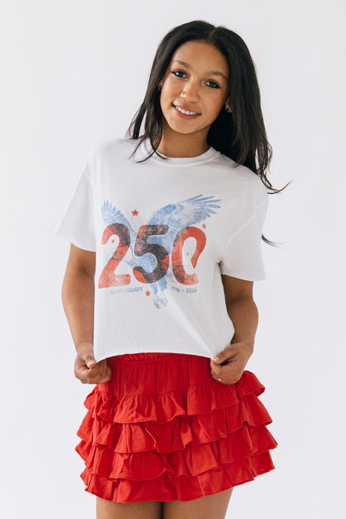 250 Anniversary Graphic Crop Top
