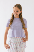Katie J NYC Girls Fearless Tee in Lavender