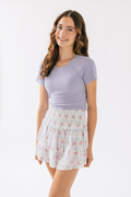 Katie J NYC Juniors Bianca Skirt in Floral Bouquet