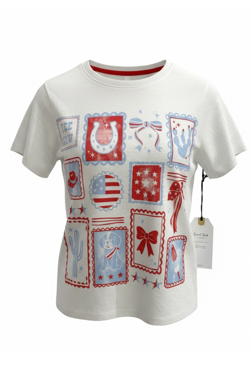 Girls Americana Icons Graphic T-Shirt