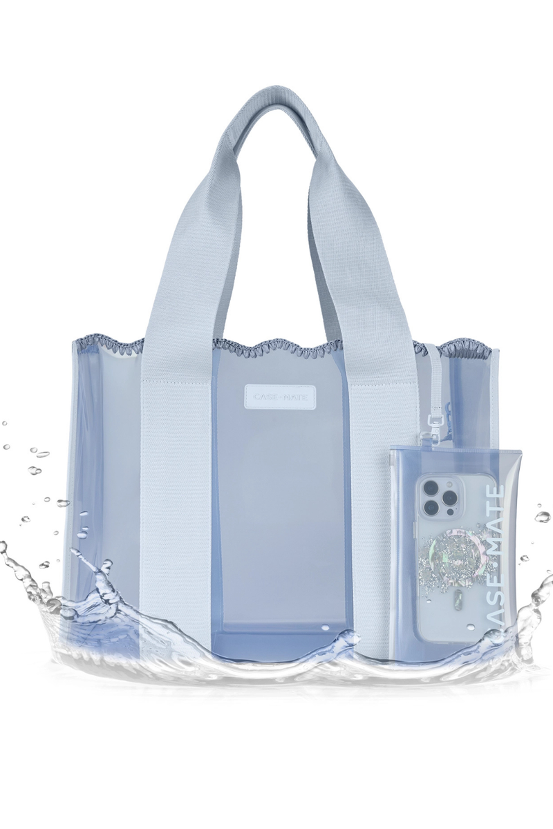 Case-Mate Carolina Blue Crochet Wave Jelly Tote Bag