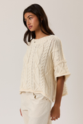 Short Sleeve Knit Sweater Top