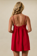 Kylie Ruffle Detail Mini Dress